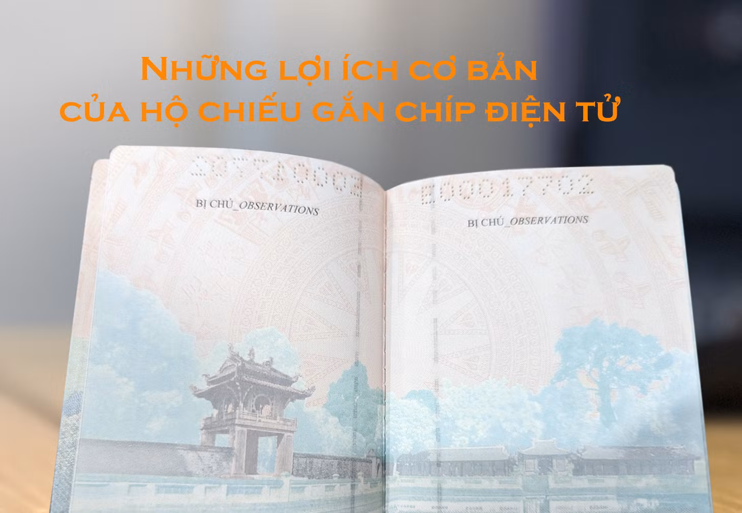 Hộ chiếu gắn chip điện tử có tính bảo mật thông tin cao, vì được lưu trữ trong con chíp, rất khó sao chép thông tin