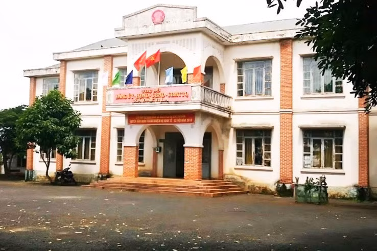 UBND xã Đắk R'la nơi ông Bạch Xuân Phúc công tác.