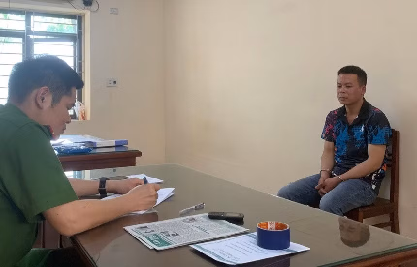 Nguyễn Công Thành tự thú tại cơ quan công an.