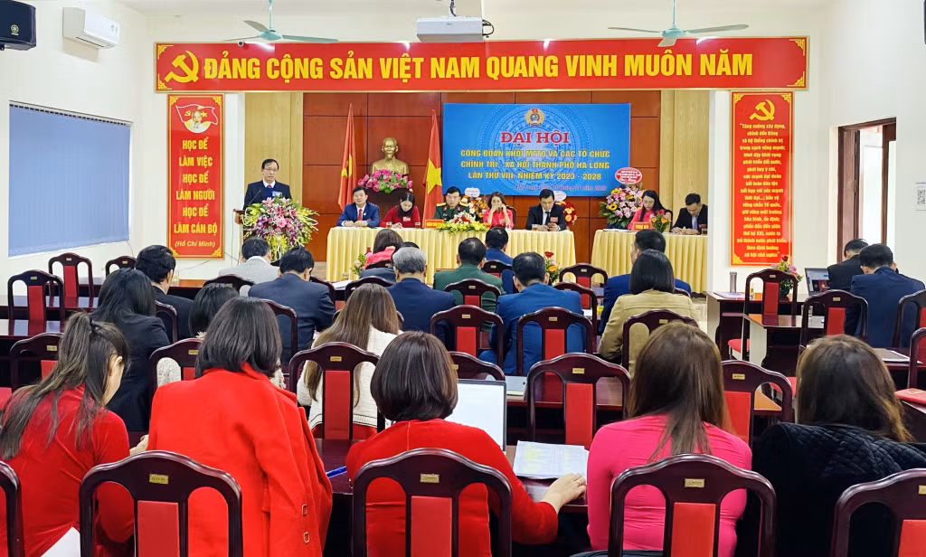 Đại hội Công đoàn Khối MTTQ và các Tổ chức chính trị - xã hội TP Hạ Long lần thứ VIII, nhiệm kỳ 2023-2028.
