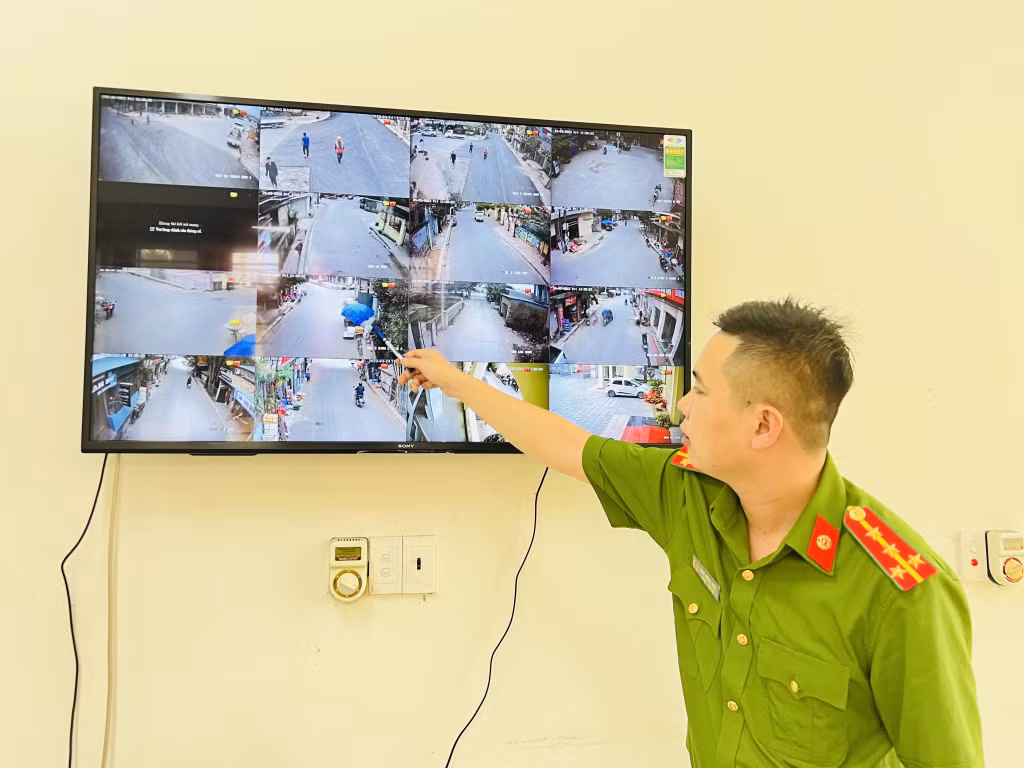 Xã Liên Hòa hiện đã lắp đặt được 16 camera an ninh.