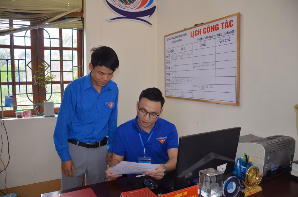 Đoàn Thanh niên xã Hải Lạng (huyện Tiên Yên) luôn tiên phong trong công tác cải cách hành chính.