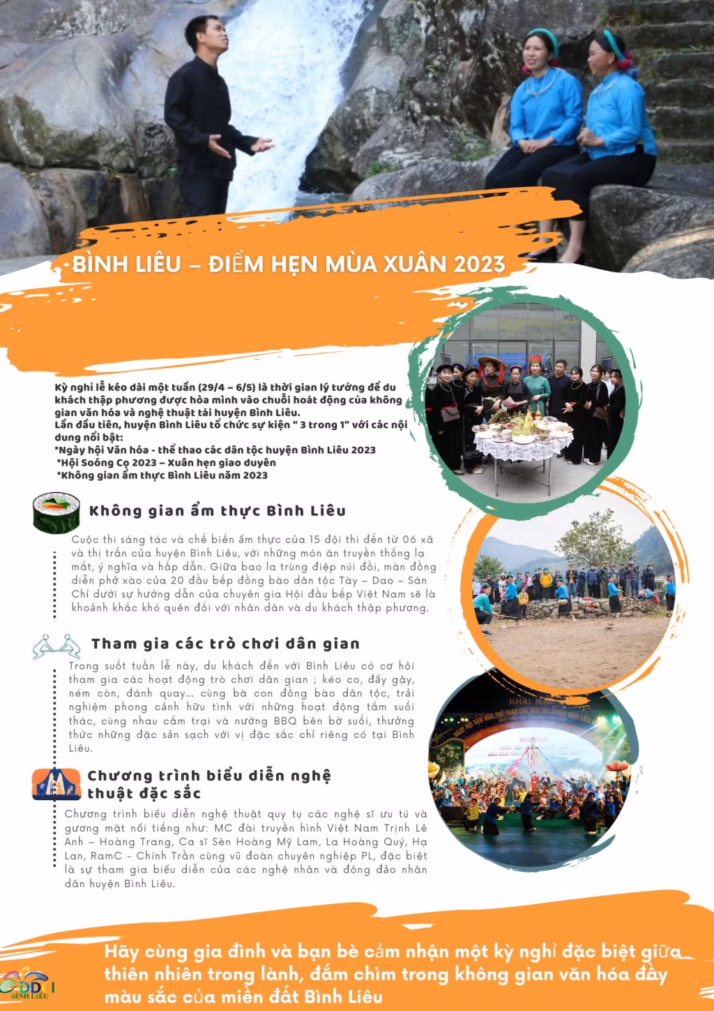 Chuỗi sự kiện hấp dẫn được tổ chức trong khuôn khổ Ngày hội Văn hóa - Thể thao huyện Bình Liêu.