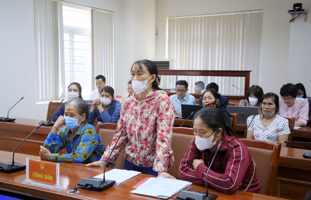 Công dân nêu kiến nghị tại buổi tiếp công dân thường kỳ tháng 4/2023.