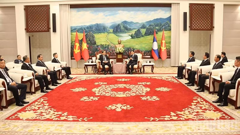 Quang cảnh cuộc hội kiến. (Ảnh: TRỊNH DŨNG)