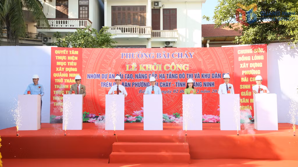 Phường Bãi Cháy khởi công nhóm dự án cải tạo, nâng cấp, hạ tầng đô thị và khu dân cư giai đoạn 1 (tháng 12/2025).