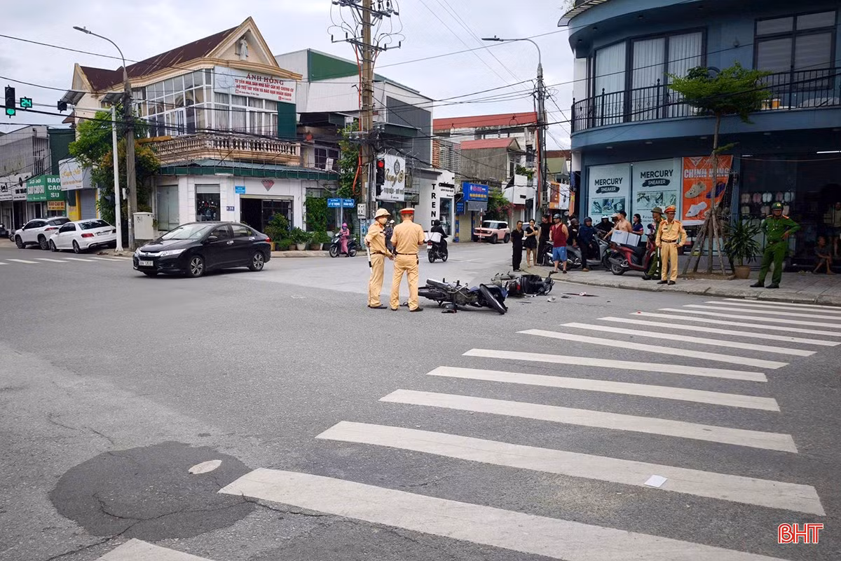 Hiện trường vụ tai nạn.