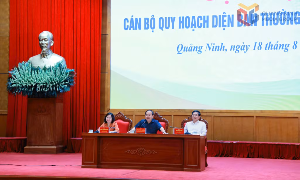 Các đồng chí: Quản Minh Cường, Ủy viên Ban Chấp hành Trung ương Đảng, Bí thư Tỉnh ủy, Trưởng Đoàn ĐBQH tỉnh; Trịnh Thị Minh Thanh, Phó Bí thư Thường trực Tỉnh ủy, Chủ tịch HĐND tỉnh; Vũ Quyết Tiến, Phó Bí thư Tỉnh uỷ, Chủ tịch Uỷ ban MTTQ Việt Nam tỉnh đồng chủ trì hội nghị.