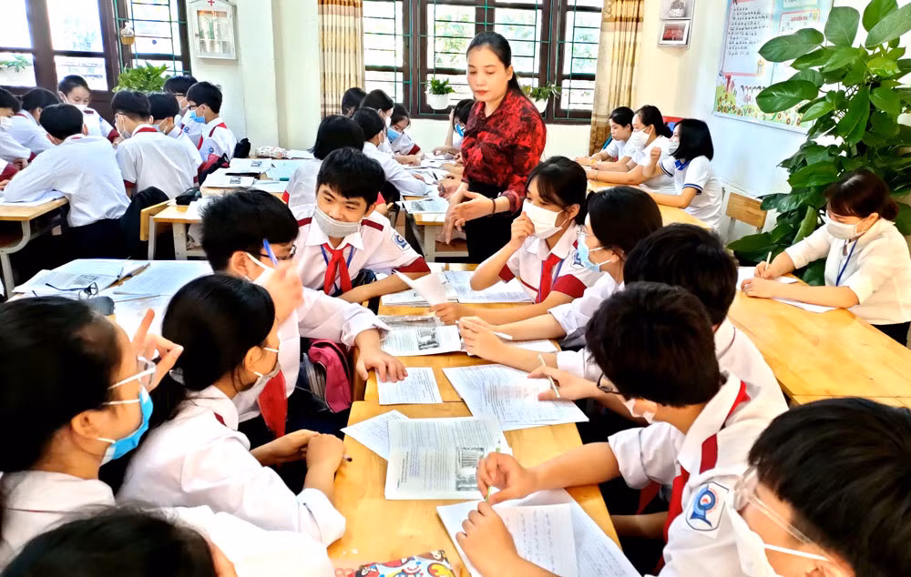Giờ học lịch sử khi áp dụng sáng kiến của cô giáo Lan Anh đã trở nên sinh động hơn