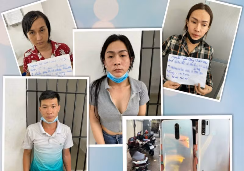Các đối tượng trong băng giả gái chuyên tiếp cận "con mồi" là người say xỉn, gạ gẫm rồi trộm cắp tài sản.