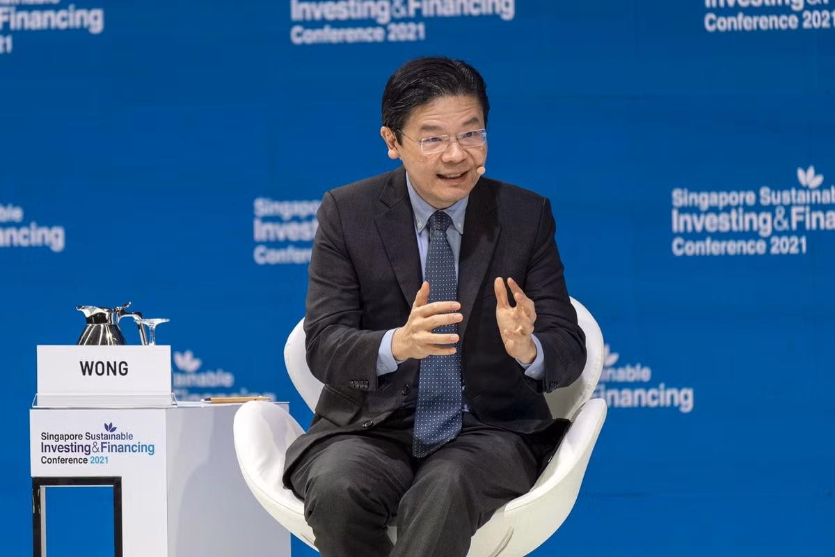 Bộ trưởng Tài chính Singapore Lawrence Wong. Ảnh: Bloomberg.