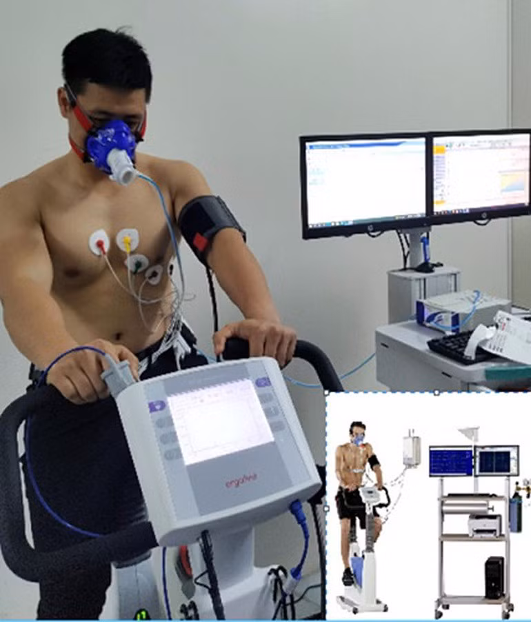 Hệ thống đánh giá tim- phổi gắng sức.