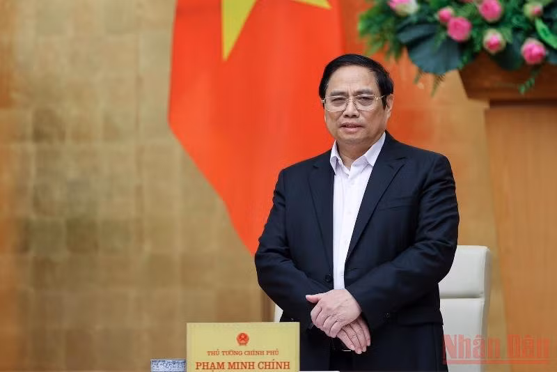Thủ tướng Phạm Minh Chính phát biểu khai mạc phiên họp.