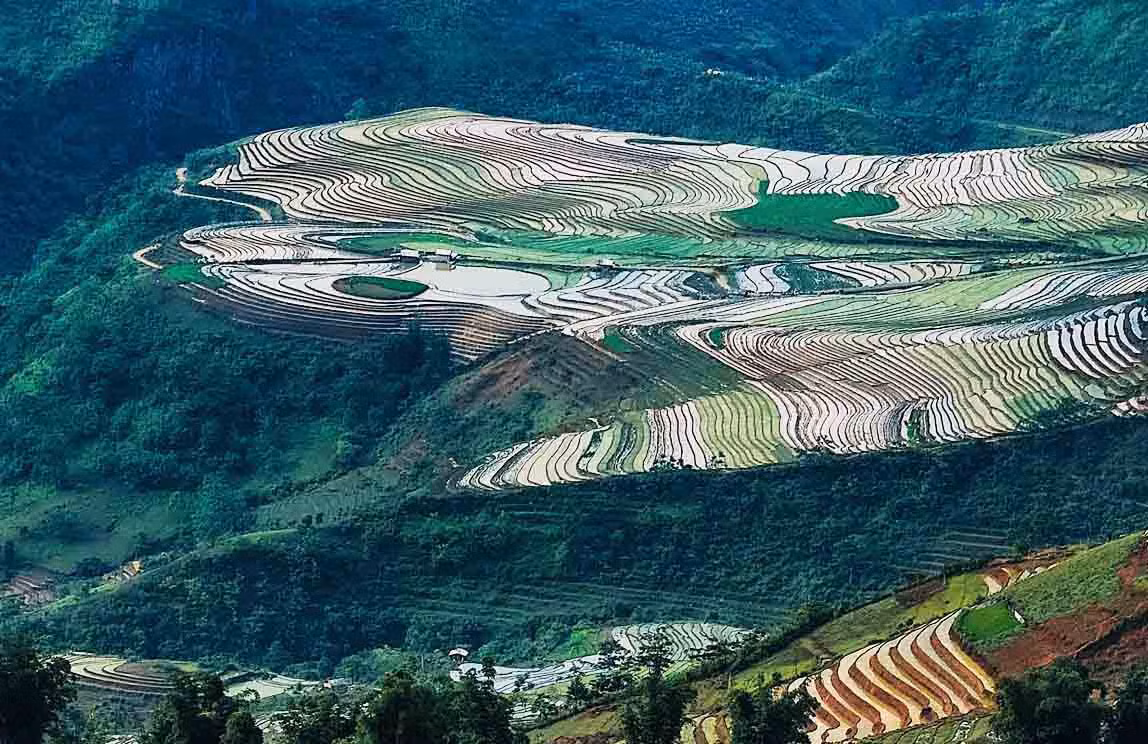 Mùa nước đổ ở Y Tý. Ảnh: Nguyễn Tuấn Khoa