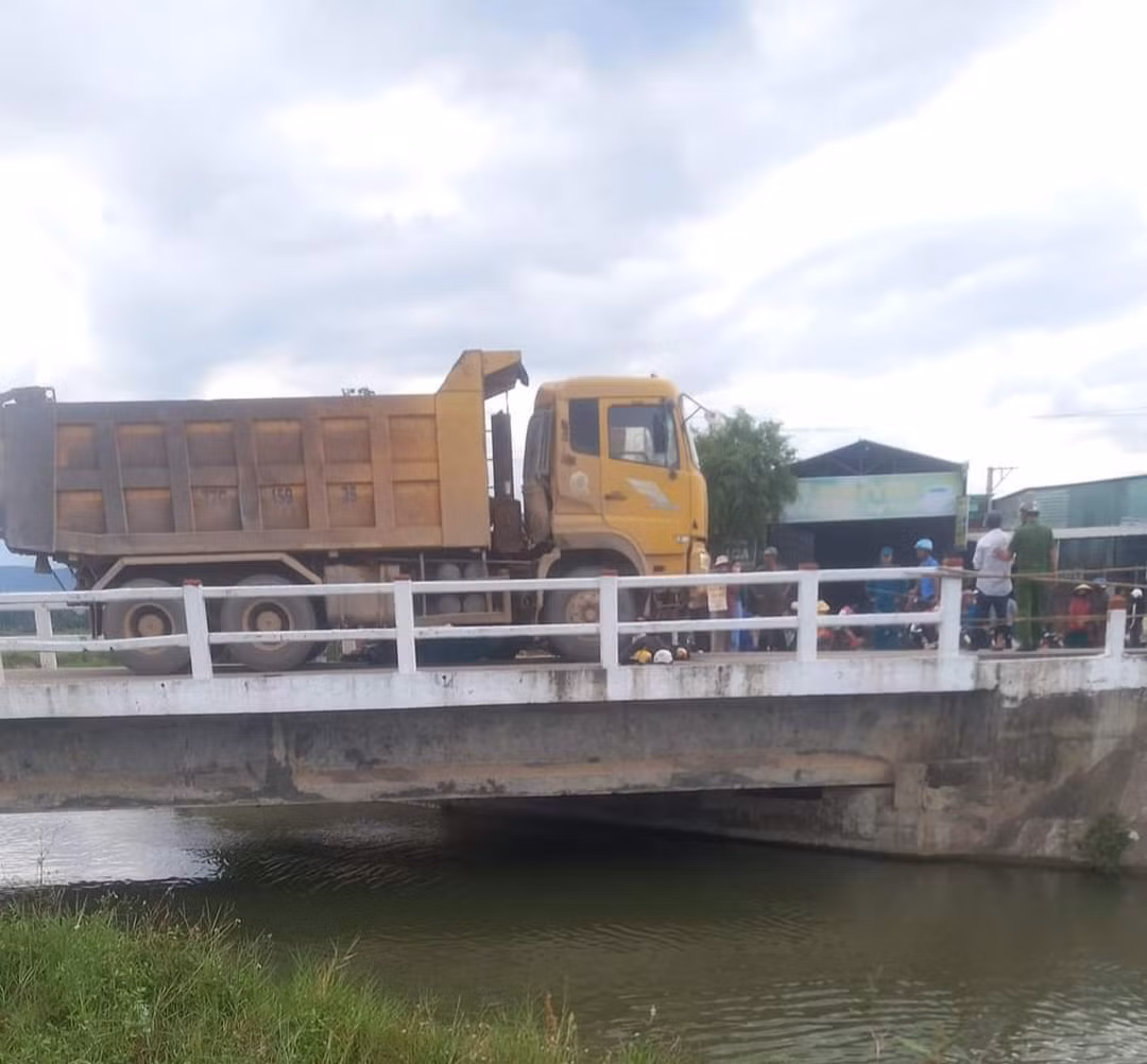 Hiện trường vụ tai nạn.