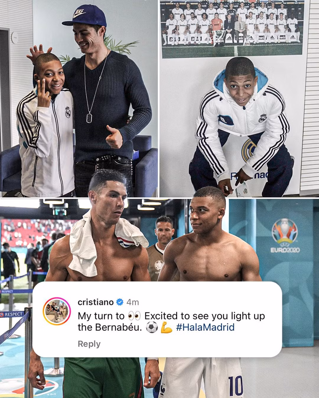 Ronaldo gửi lời nhắn gây sốt đến cho Mbappe khi chân sút tuyển Pháp gia nhập Real Madrid