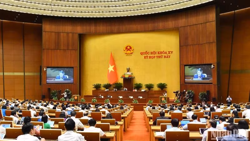 Quang cảnh phiên họp của Quốc hội, ngày 26/6/2024. (Ảnh: THỦY NGUYÊN)
