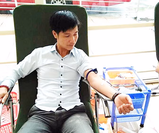 Anh Phạm Ngọc Hà tham gia Ngày hội HMTN huyện Vân Đồn năm 2023.