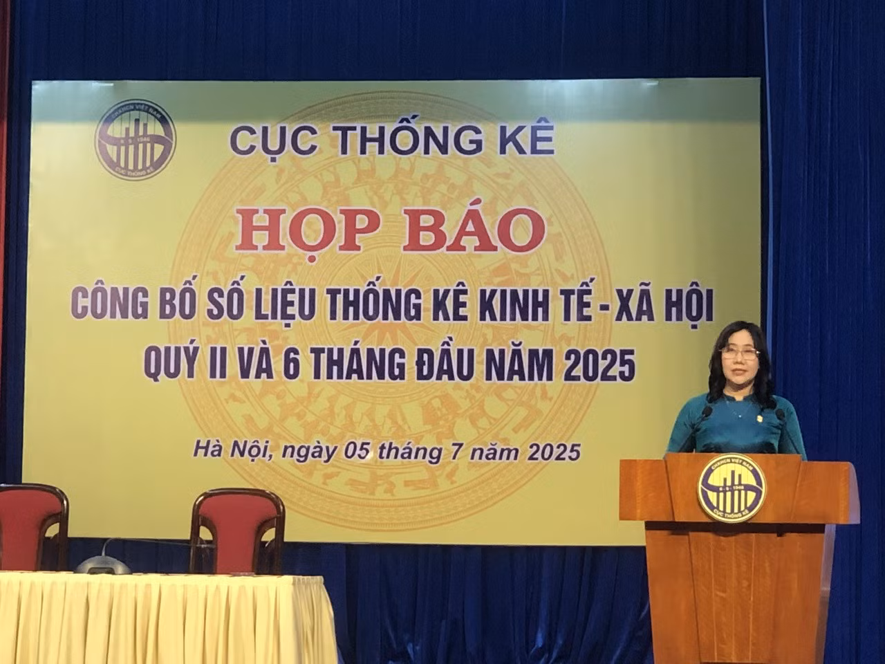 Sáng 5/7, Cục Thống kê (Bộ Tài chính) tổ chức họp báo công bố số liệu thống kê kinh tế xã hội quý II và 6 tháng đầu năm 2025.