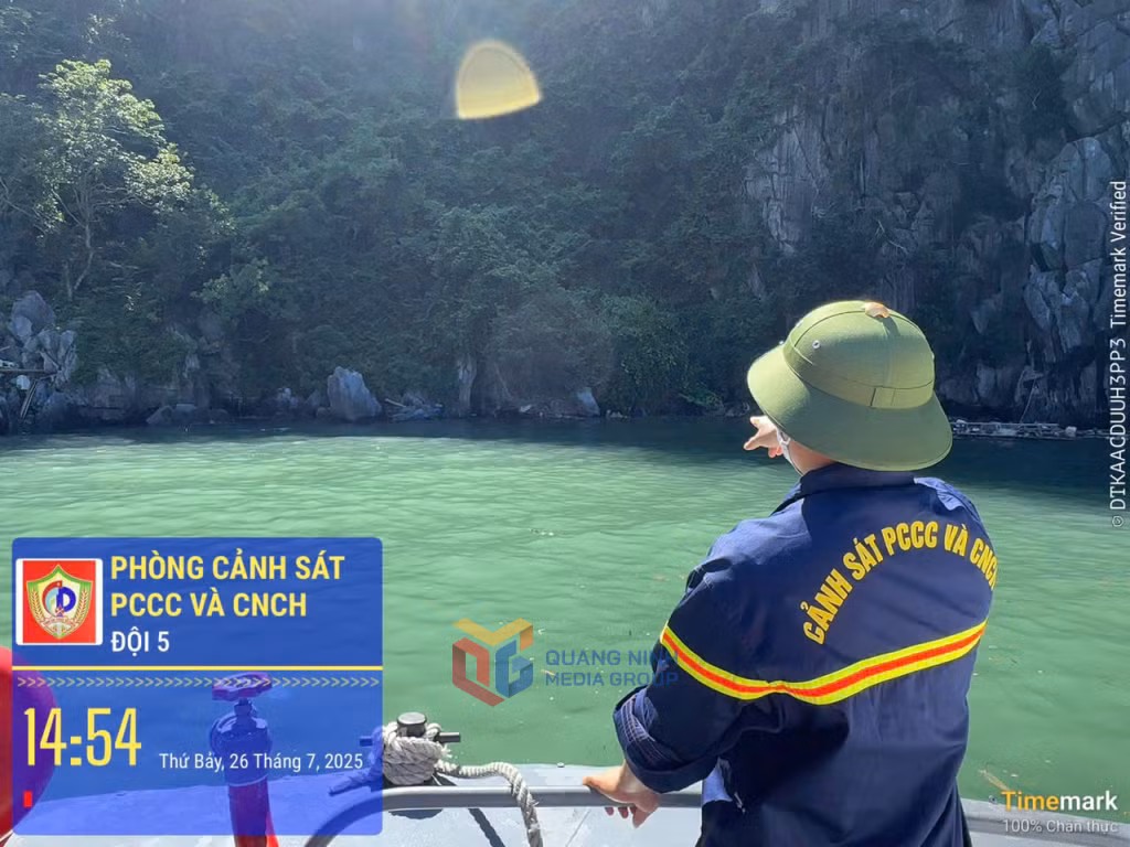Khu vực phát hiện thi thể trôi dạt.