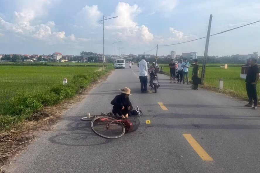 Hiện trường nơi bà X bị cướp. Ảnh: Công an cung cấp