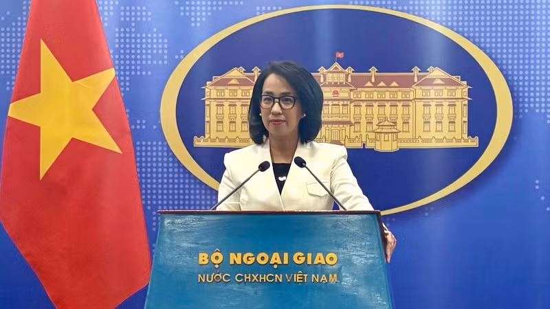 Người phát ngôn Bộ Ngoại giao Phạm Thu Hằng.