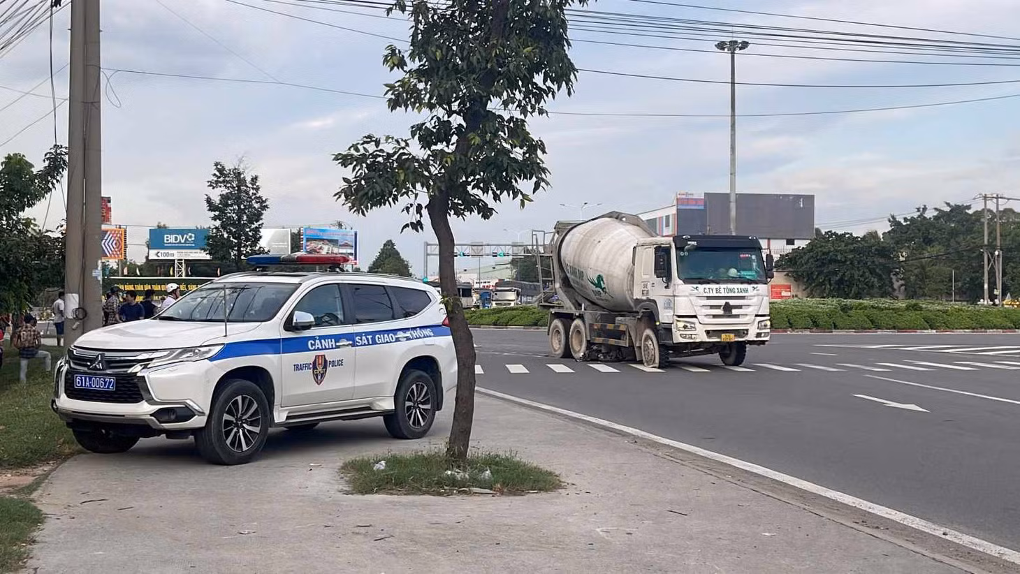 Hiện trường vụ tai nạn. Ảnh: Đình Trọng