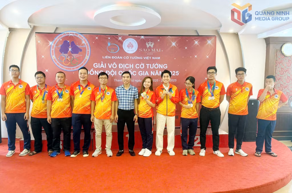 Đoàn VĐV Cờ tướng Quảng Ninh giành 17 huy chương các loại, trong đó có 2 HCV.