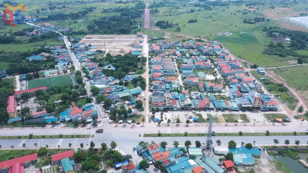 Xã Quảng Hà nhìn từ trên cao.