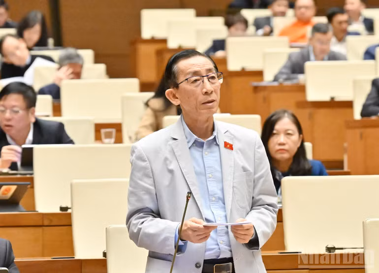 Đại biểu Quốc hội Trần Hoàng Ngân. (Ảnh: DUY LINH)