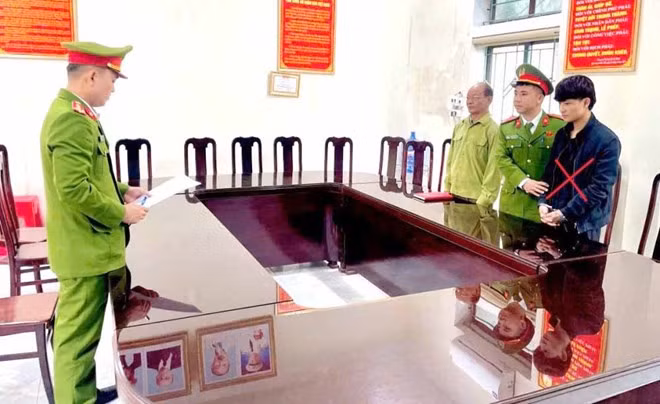 Đối tượng Linh bị khởi tố. Ảnh: Công an Hà Tĩnh.