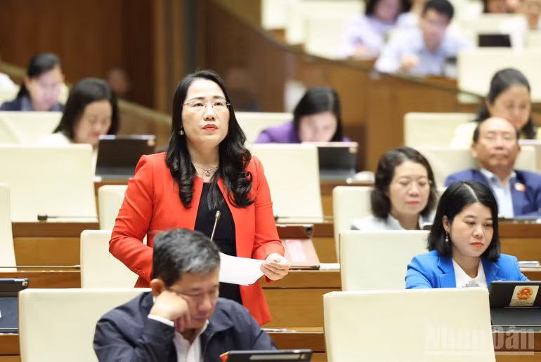Đại biểu Quốc hội Nguyễn Thị Thủy. (Ảnh: DUY LINH)