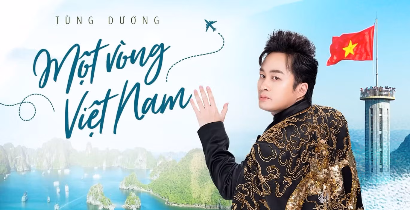 Bài hát “Một vòng Việt Nam” được nhạc sĩ Đông Thiên Đức sáng tác, lần đầu được ca sĩ Tùng Dương phát hành vào tháng 6.2023 trên nền tảng YouTube. Ảnh chụp từ video