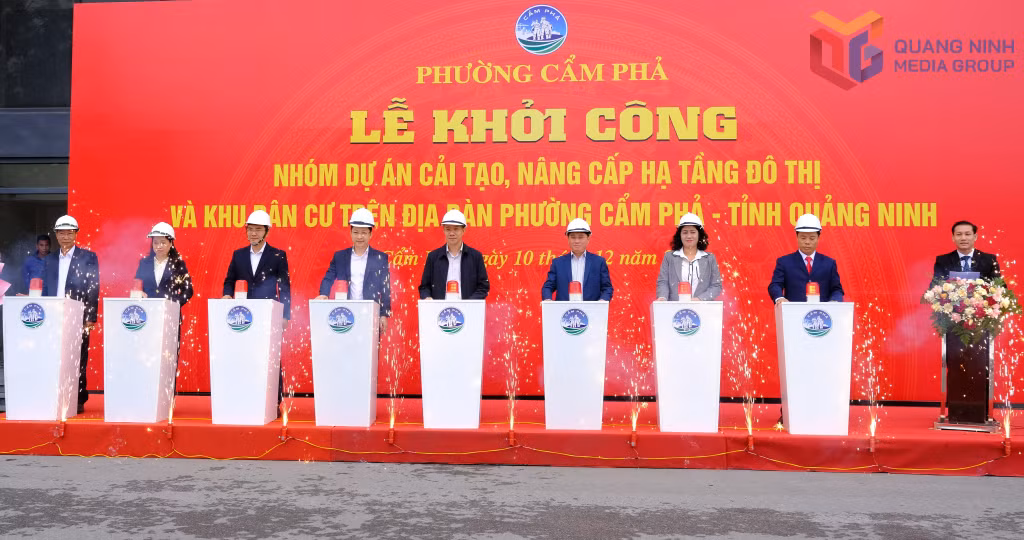 Phường Cẩm Phả khởi công nhóm các dự án nâng cấp hạ tầng đô thị.