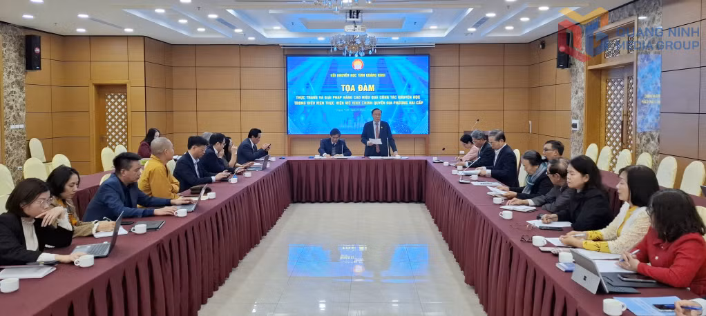 Hội Khuyến học tỉnh tọa đàm thực trạng và giải pháp nâng cao hiệu quả công tác khuyến học trong điều kiện thực hiện mô hình chính quyền địa phương hai cấp.