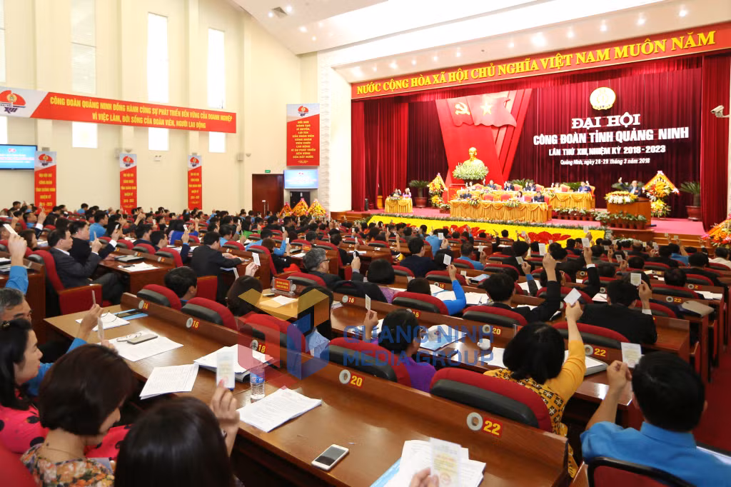 2018-03_Đại hội Công đoàn tỉnh Quảng Ninh lần thứ XIII, nhiệm kỳ 2018–2023 - Quang cảnh Đại hội. Ảnh: Đỗ Giang