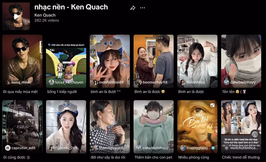 Ca khúc nhận được tương tác khủng trên nền tảng. Ảnh: TikTok.