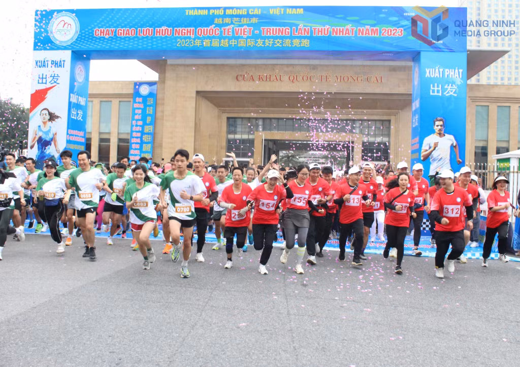 Chương trình chạy giao lưu hữu nghị Việt - Trung năm 2023. Ảnh tư liệu