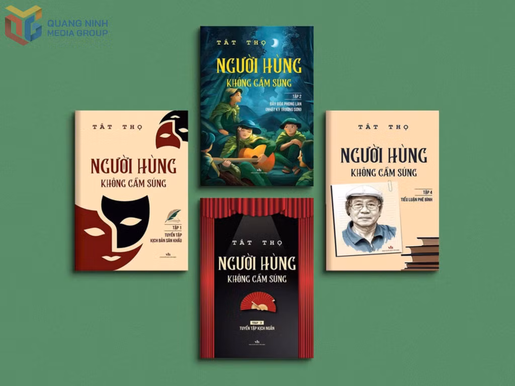 Bộ sách "Người hùng không cầm súng" gồm 4 tập của tác giả - đạo diễn Tất Thọ.