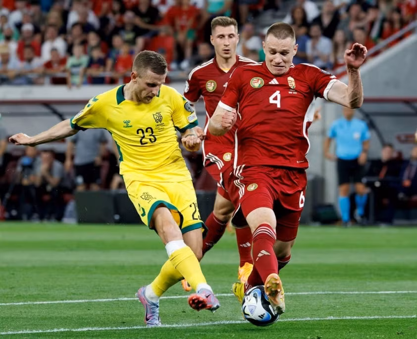 Đội tuyển Hungary có trận đấu khó khăn trước Lithuania. Nguồn: Getty