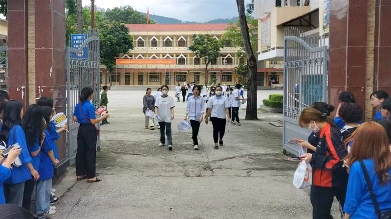 Hội đồng thi tốt nghiệp Trung học phổ thông thành phố Cao Bằng, nơi xảy ra vụ lộ đề thi. (Ảnh: Báo Cao Bằng)