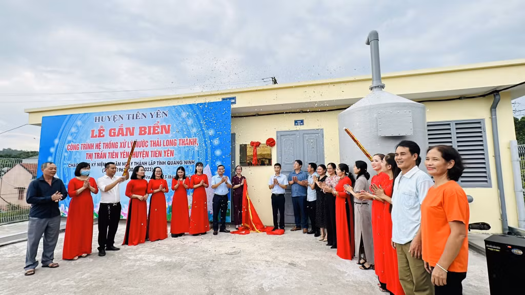 Công trình hệ thống xử lý nước thải Long Thành, thị trấn Tiên Yên.