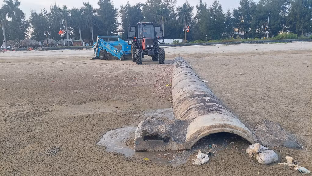 Cống thải thuộc hệ thống thoát nước