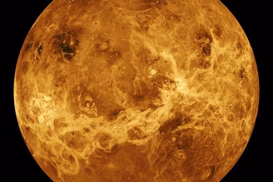 Ảnh sao Kim lấy từ dữ liệu tàu vũ trụ Magellan và Pioneer Venus Orbiter chụp từ 1990 đến 1994. Ảnh: NASA