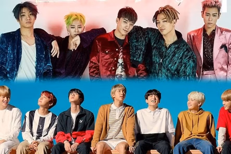 Big Bang vẫn không quá "lép vế" trước BTS. Ảnh: Xinhua.