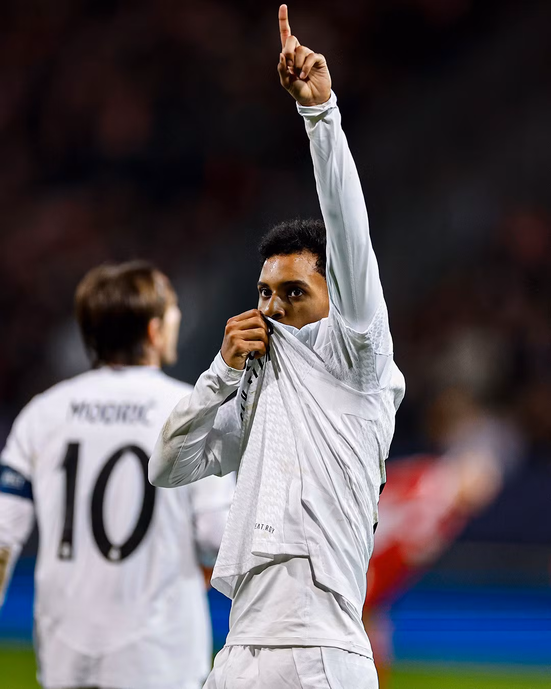 Rodrygo tỏa sáng với cú đúp. Ảnh: Real Madrid