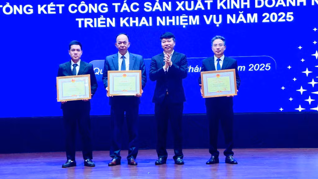 Các tập thể có thành tích xuất sắc trong công tác năm 2024 được nhận Giấy khen của Tổng Công ty Điện lực miền Bắc.