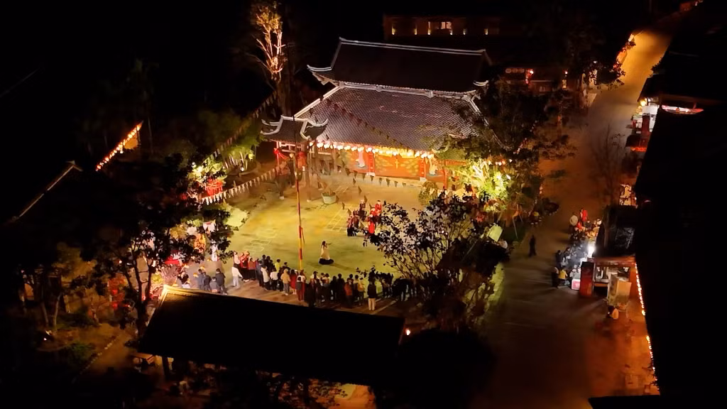 Không gian Làng Nương Yên Tử là một trong những điểm cầu của chương trình.