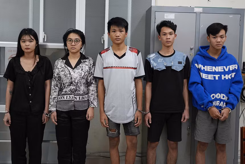 Công an khởi tố, bắt giữ 5 đối tượng. Ảnh: Công an cung cấp