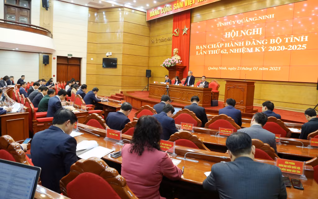Hội nghị Ban Chấp hành Đảng bộ tỉnh lần thứ 62.